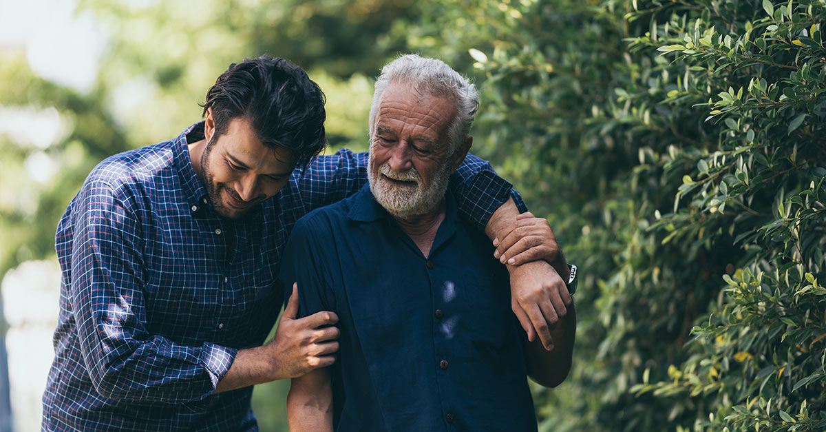 Two men having a conversation